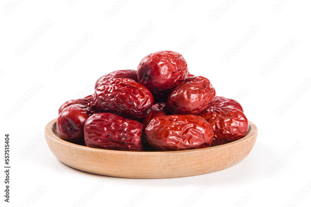 dried red dates isolated on white background dried red dates isolated on white background