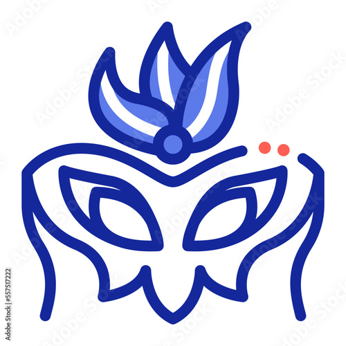 carnival mask costume icon