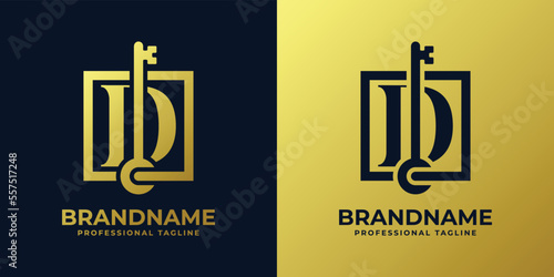 Letter D Key Logo