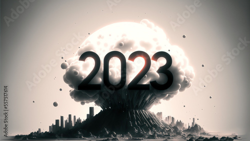 2023, jahre, neujahr, war, krieg, usa, russland, ukraine photo