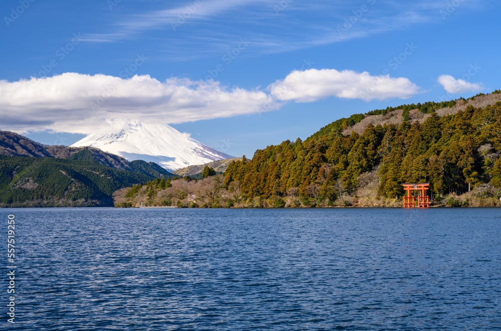 芦ノ湖　富士山