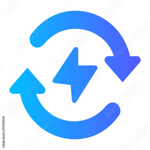 Free Download renewable gradient icon - GFXLoad