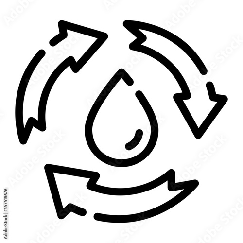 reuse line icon