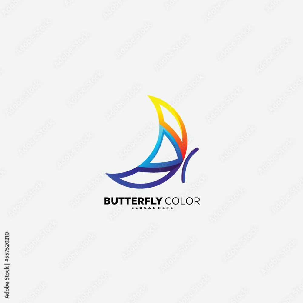 butterfly line design gradient colorful butterfly line design gradient colorful