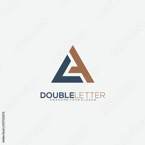 business letter gradient logo vector