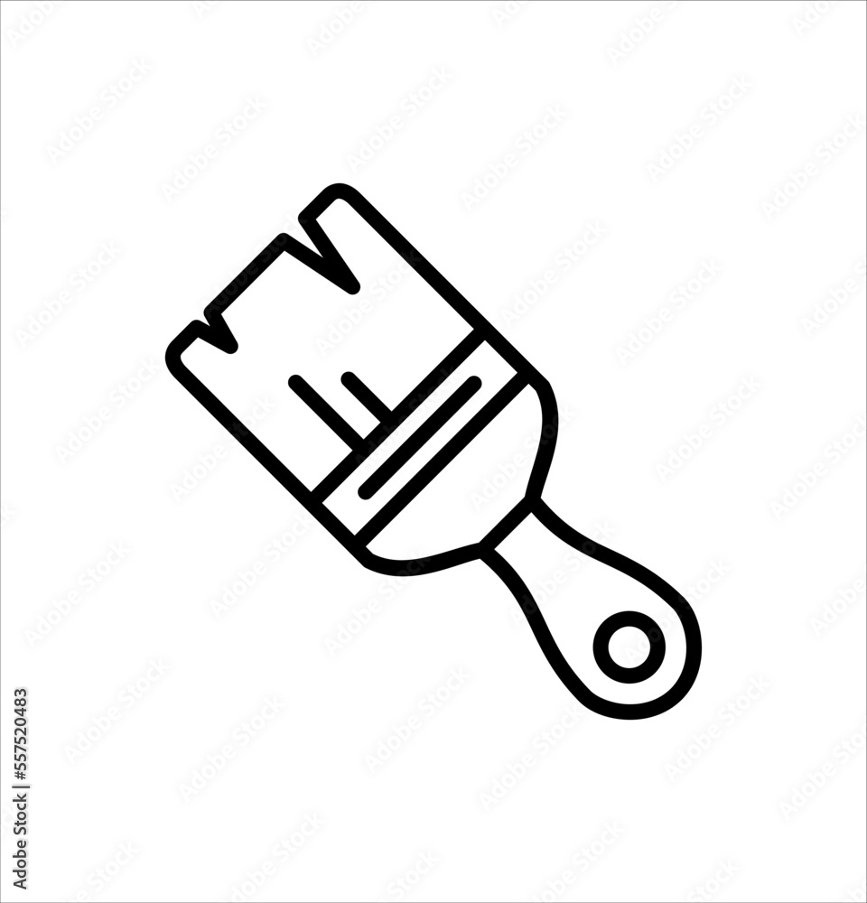 paintbrush icon vector illustration logo template for many purpose. Isolated on white background. paintbrush icon vector illustration logo template for many purpose. Isolated on white background.