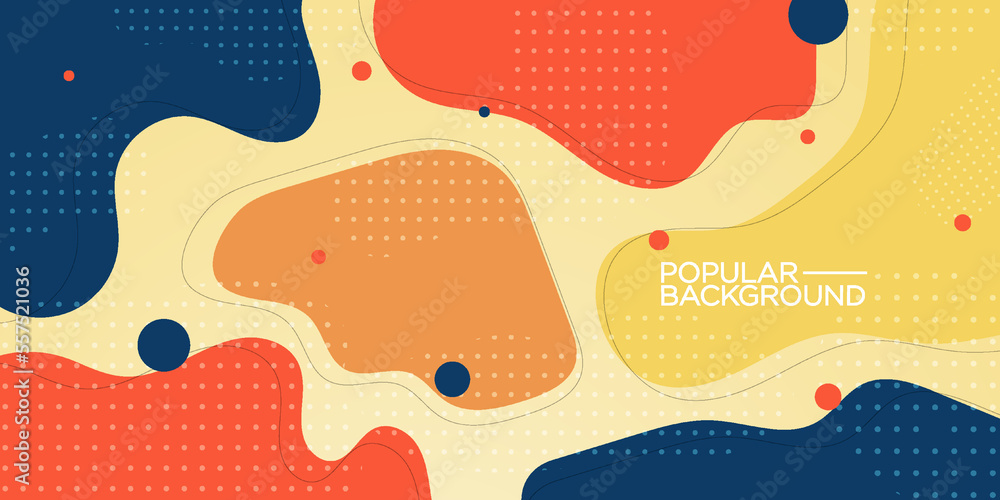 popular bright colorful abstract background with blue,orange,red and yellow color on background. Eps10 vector