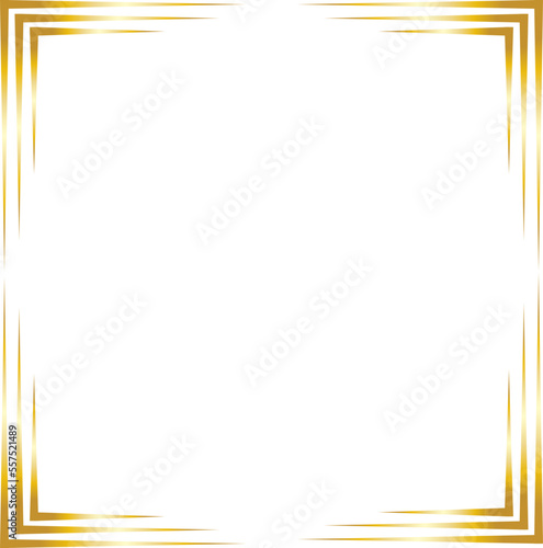 gold line corner, border, frame decoration