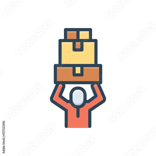 Color illustration icon for possible
