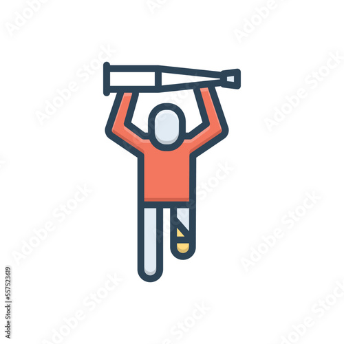 Color illustration icon for possible