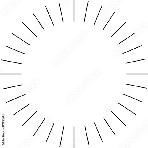 手書きの光の線画のイラスト