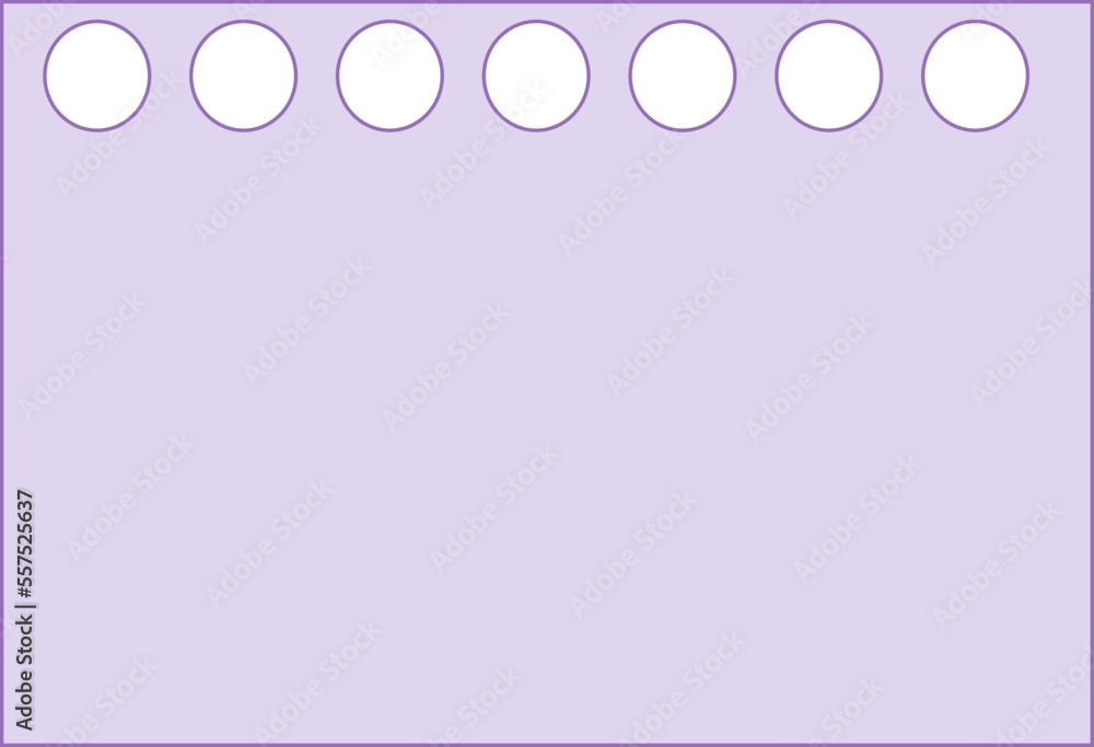 cute purple memo planner paper journal decoration