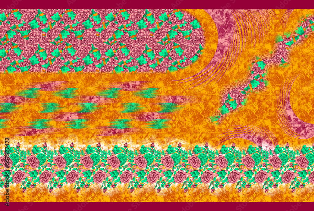 Obraz premium textile designs . Block print.all work in a graphic designs .all about textile designs related.