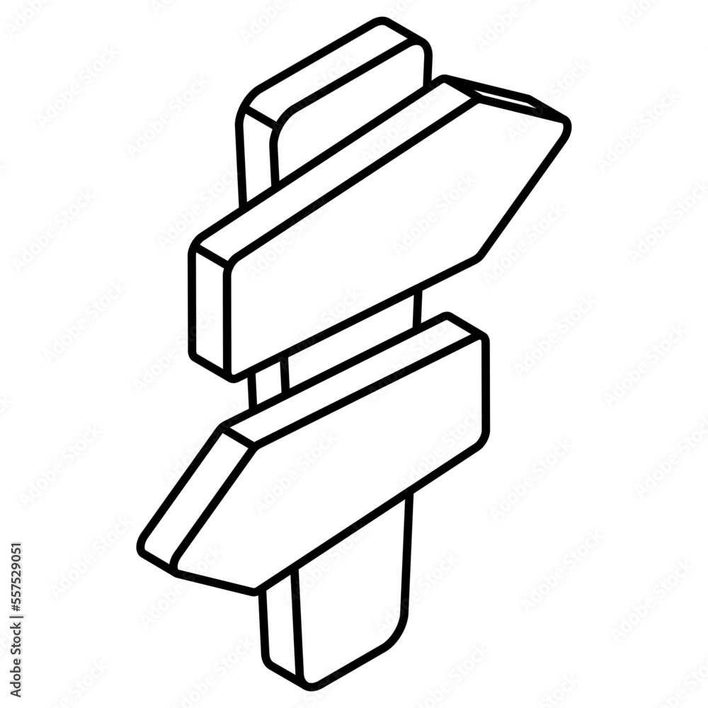 Modern design icon of roadboard Modern design icon of roadboard