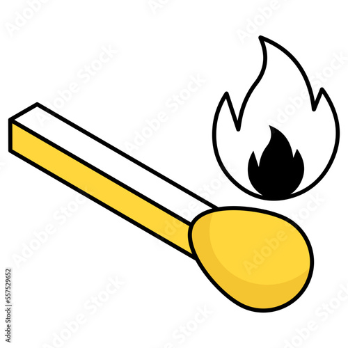 Trendy design icon of matchstick 
