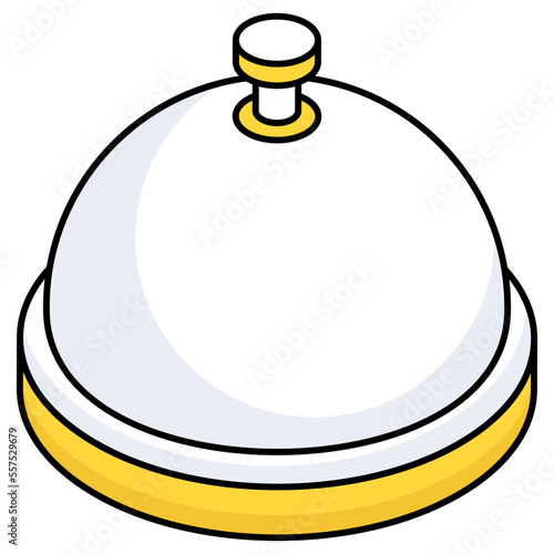 Trendy design icon of cloche