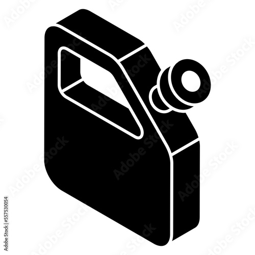 Trendy design icon of jerrycan 