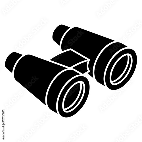 A unique design icon of binoculars 