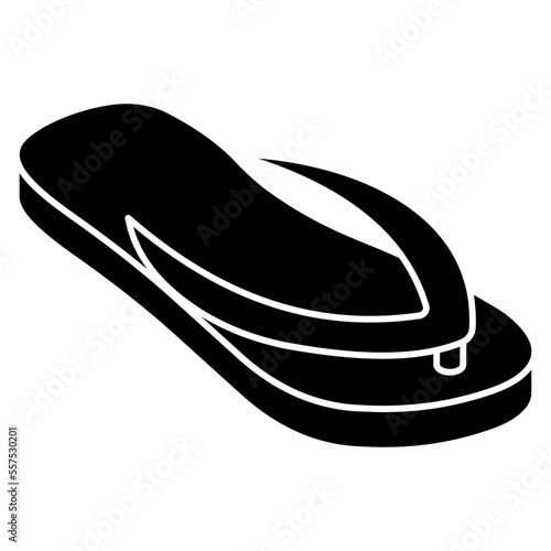 An icon design of flip flop