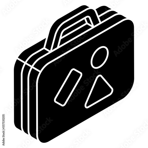 Modern design icon of briefcase 