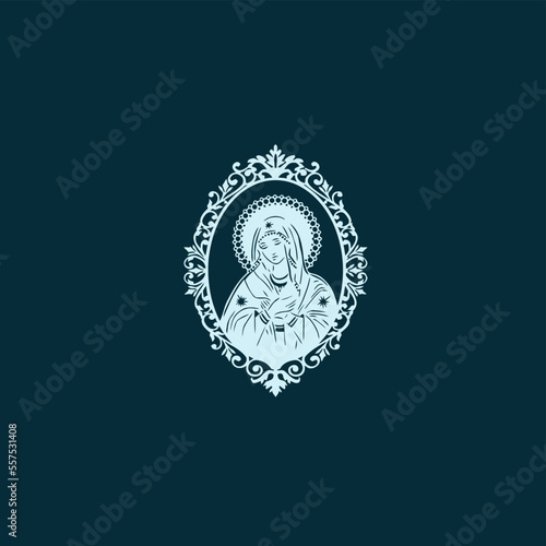 THESE HIGH QUALITY MOTHER MARIA VECTOR FOR USING VARIOUS TYPES OF DESIGN WORKS LIKE T-SHIRT, LOGO, TATTOO AND HOME WALL DESIGN