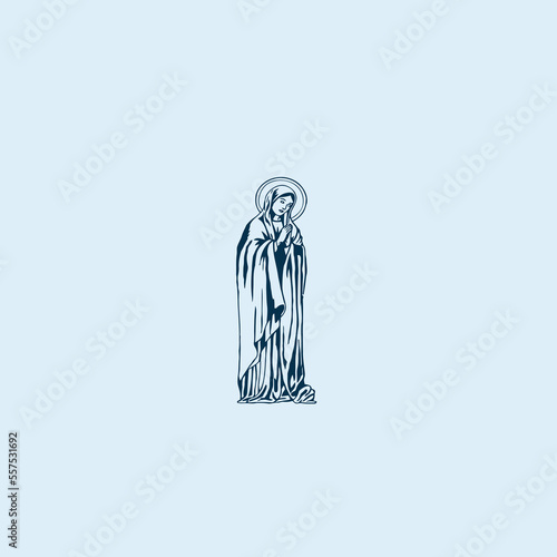 THESE HIGH QUALITY MOTHER MARIA VECTOR FOR USING VARIOUS TYPES OF DESIGN WORKS LIKE T-SHIRT, LOGO, TATTOO AND HOME WALL DESIGN