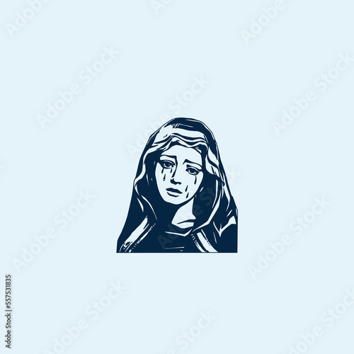 THESE HIGH QUALITY MOTHER MARIA VECTOR FOR USING VARIOUS TYPES OF DESIGN WORKS LIKE T-SHIRT, LOGO, TATTOO AND HOME WALL DESIGN