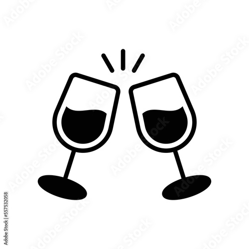 wine icon vector design template in white background