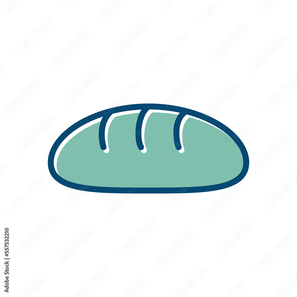 bread icon vector design template in white background bread icon vector design template in white background