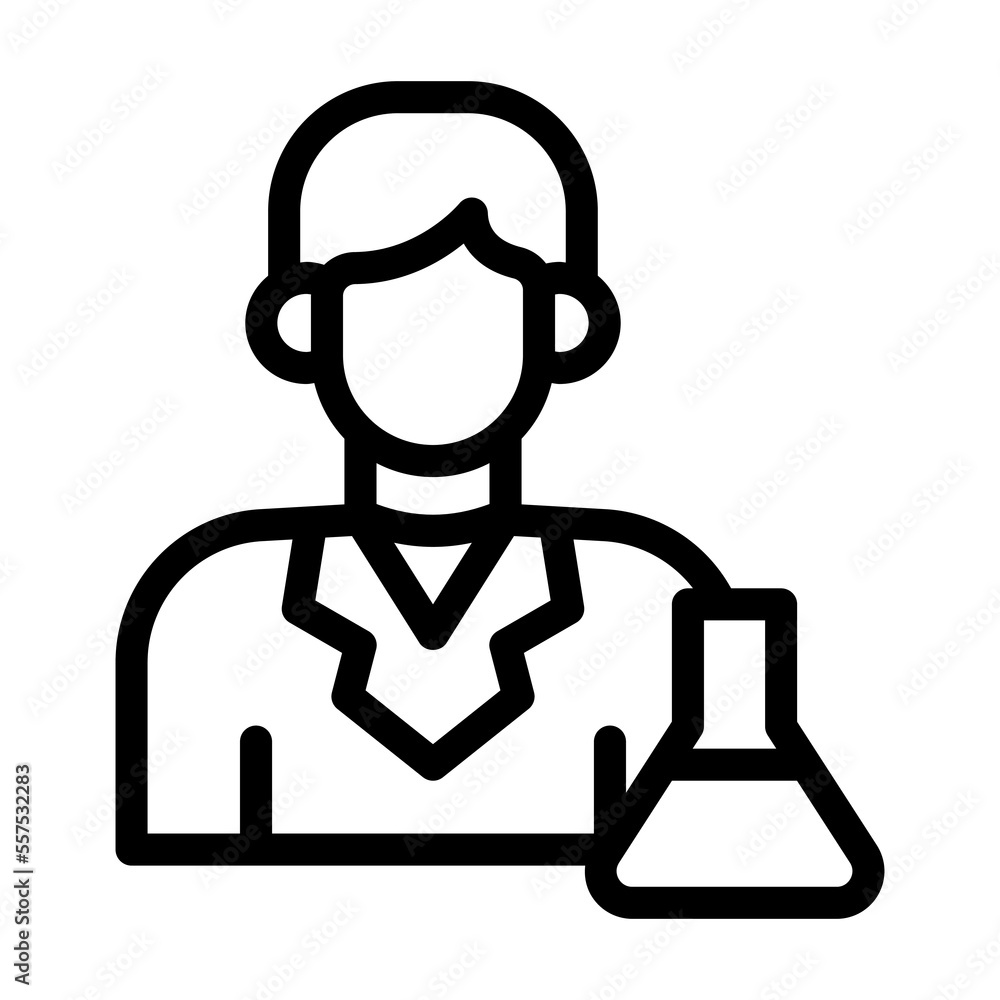 experiment line icon illustration vector graphic experiment line icon illustration vector graphic