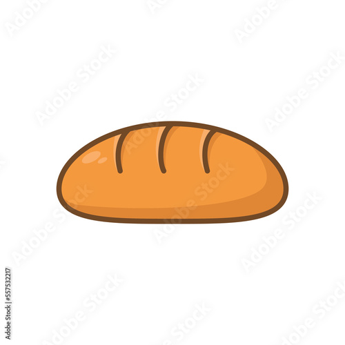 bread icon vector design template in white background © sugeng rawuh