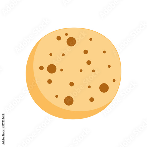 Wheat pita bread. Ingredient for cook tortilla, burrito, taco, burritos, tacos. Realistic loaves. Food design