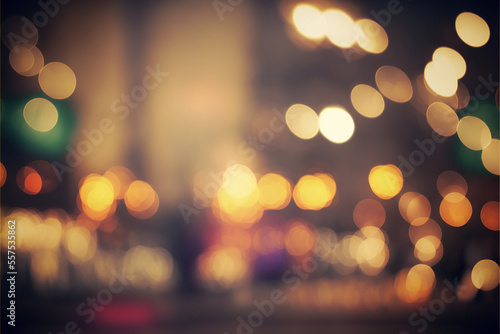 Web Banner Soft Bokeh Blur (Generative AI)