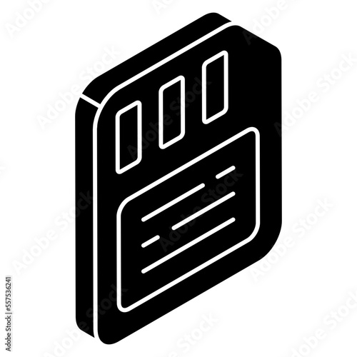 A creative design icon of mobile sim 
