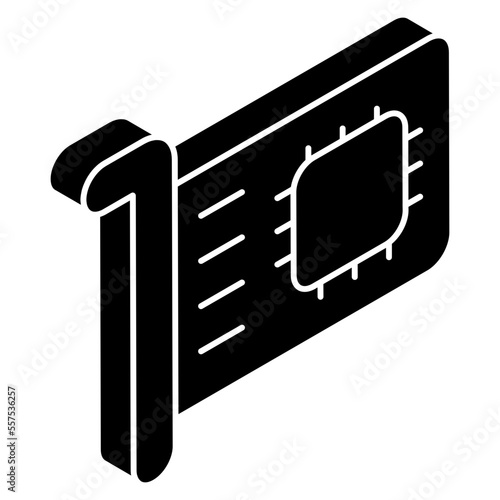 Premium download icon of network interface card
