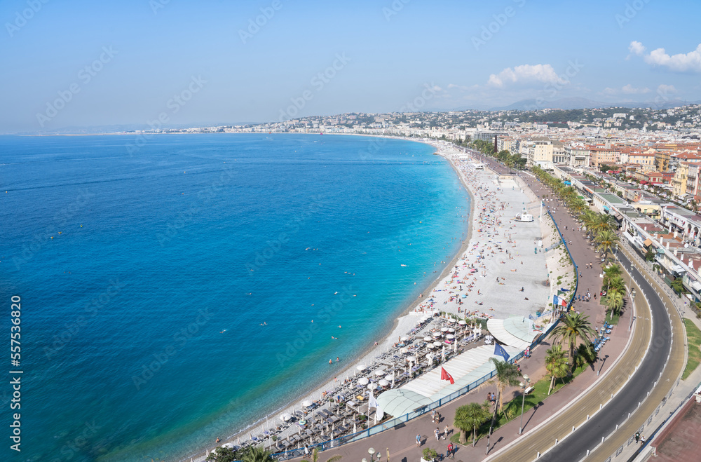 Panoramic view of Nice, France Panoramic view of Nice, France