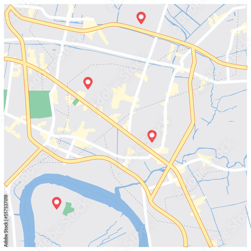 city map for any kind of digital info graphics and print publication.
