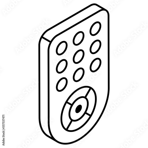 Modern design icon of remote