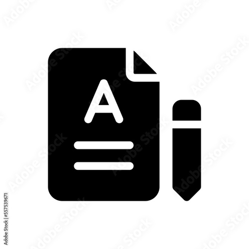 qualification glyph icon