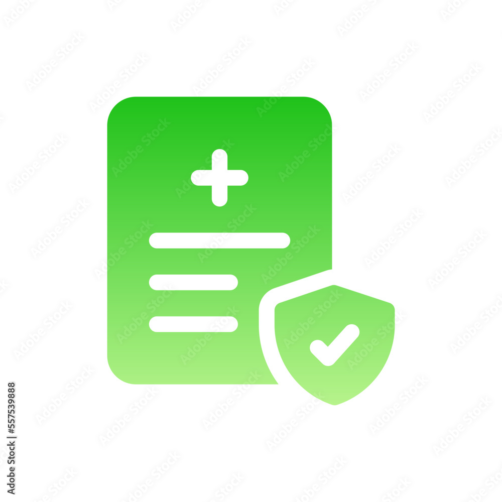 Obraz premium insurance flat gradient icon