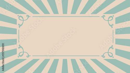 blue and beige vintage background with frame