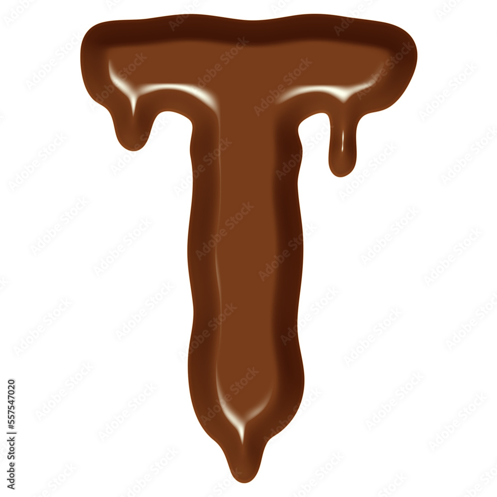 Chocolate Flow Effect Alphabet. Chocolate Flow Effect Alphabet.