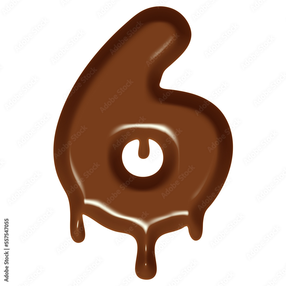Chocolate Flow Effect Number. Chocolate Flow Effect Number.