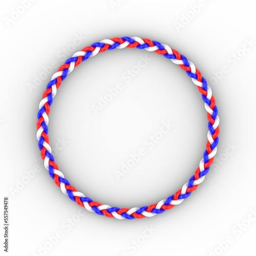 tricolore ring with shadow