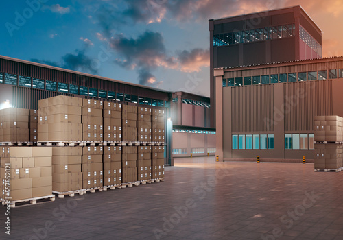 Warehouse Industrial zone. ...