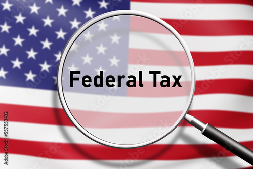 USA federal tax. Magnifying...