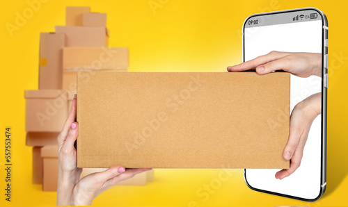 Passing box from hand to ha...
