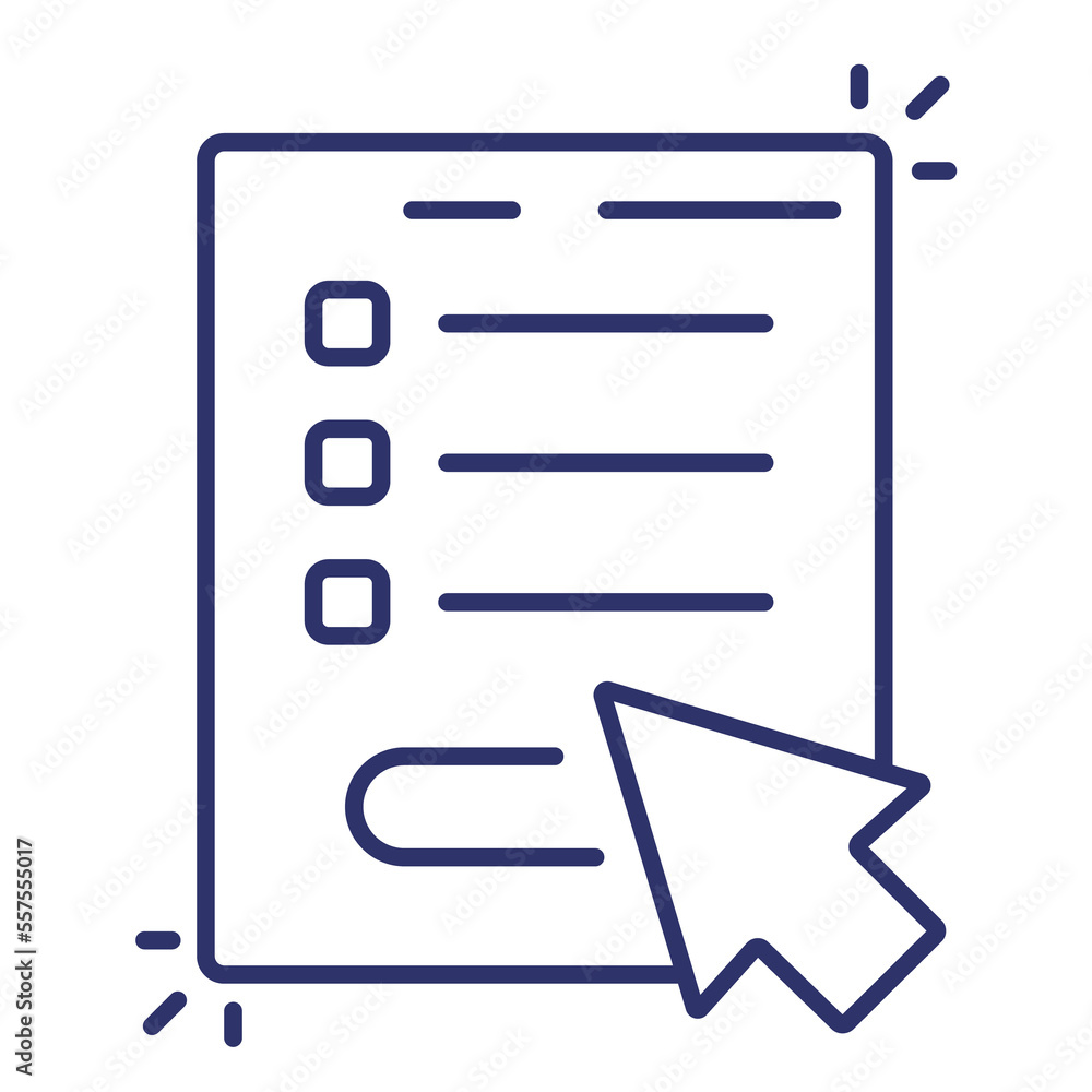 online survey line icon online survey line icon