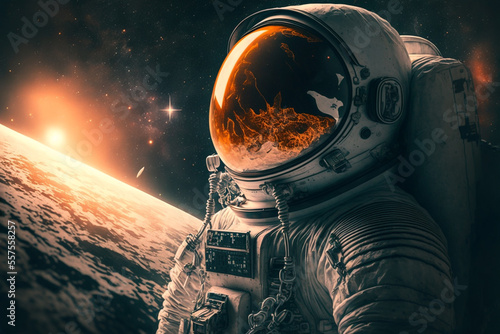 illustration of an Astronaut in space