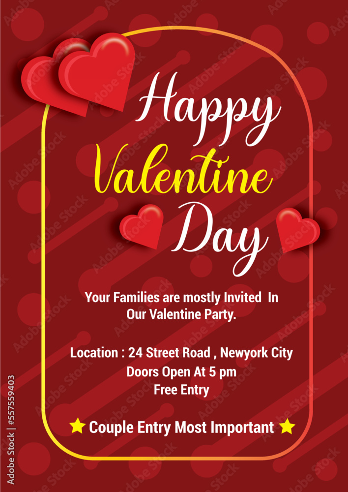 Valentine flyer gift for your special person
